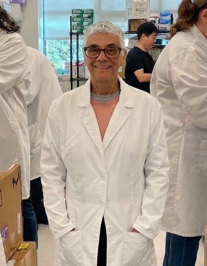 Jude George in the lab